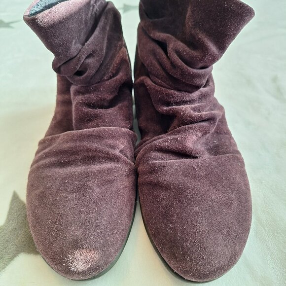 Remonte Dorndorf Ankle Boots Women’s 38 US 7-8‎ Purple Slouch Biker Moto - Picture 10 of 11